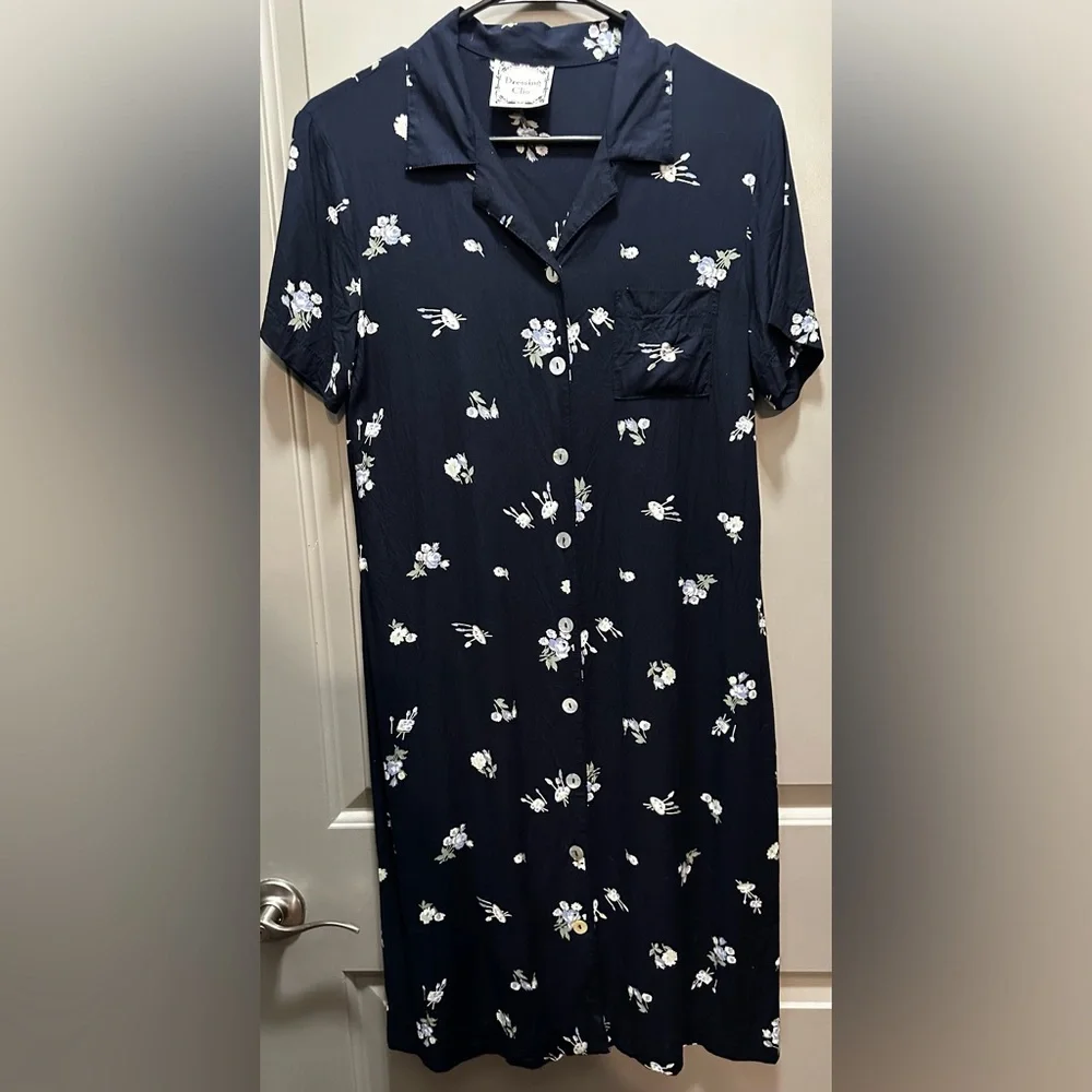 Dressing Clio Size M Rayon Shirt Dress EUC - Picture 1 of 5